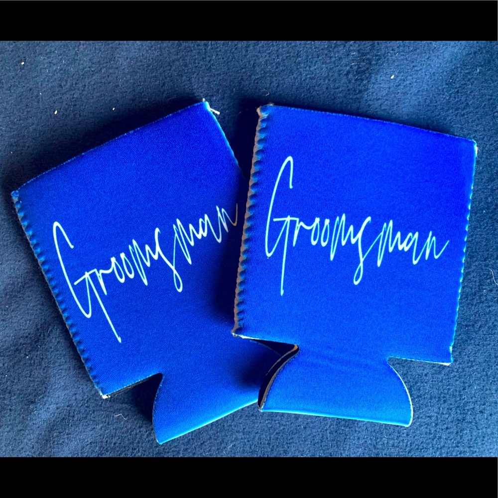 Groomsman can coozies NWOT